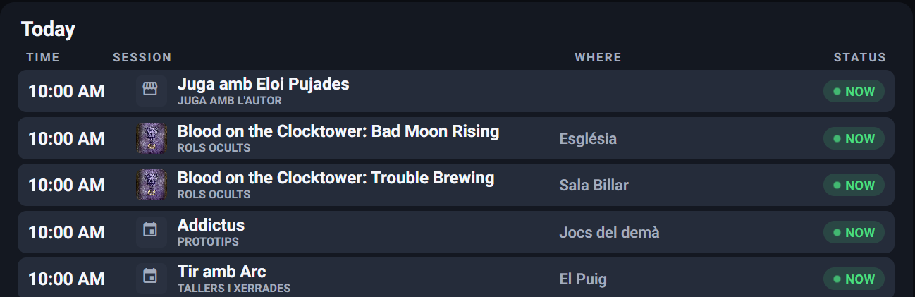 Die Veranstaltung auf der großen Leinwand